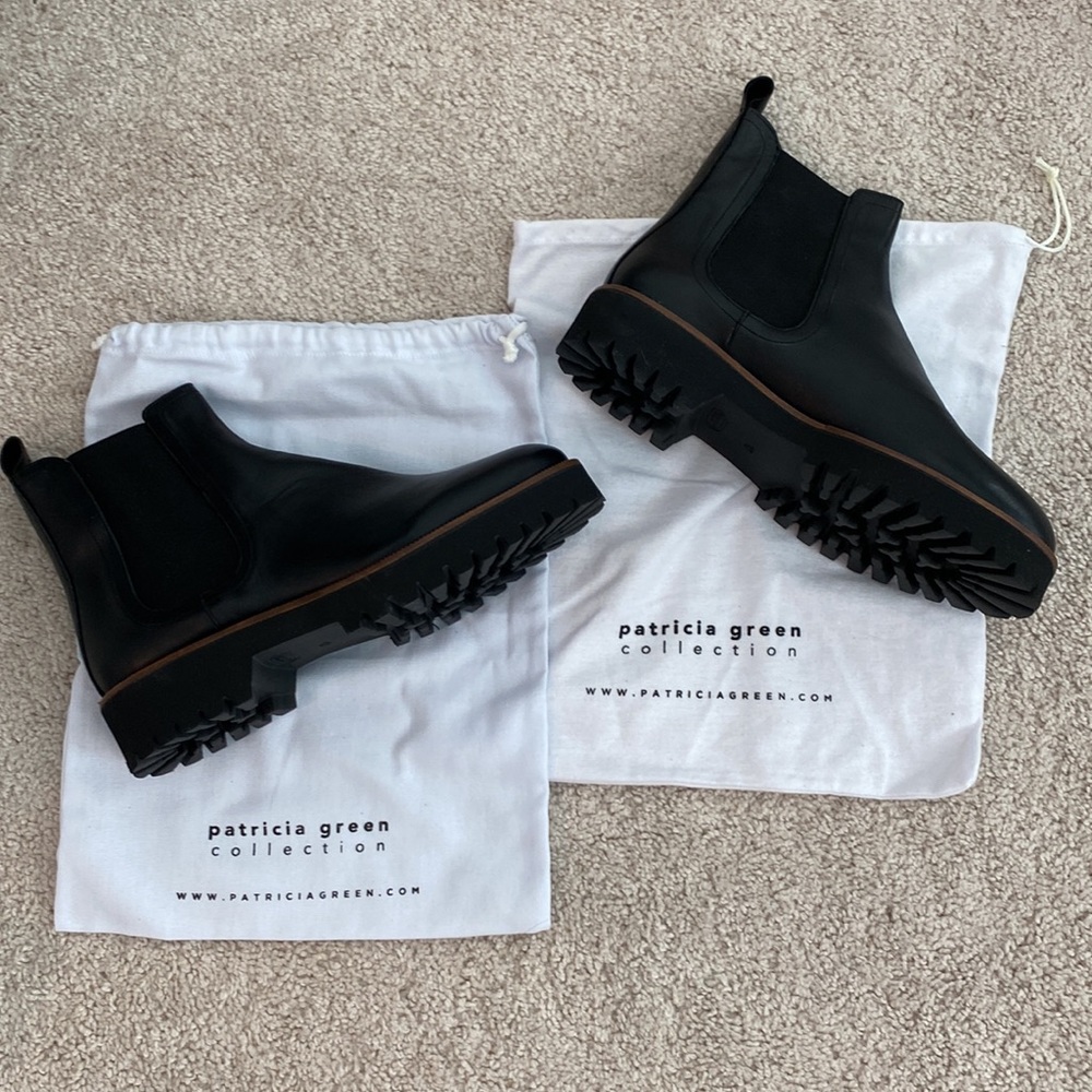 Patricia Green Leather Chelsea Boots